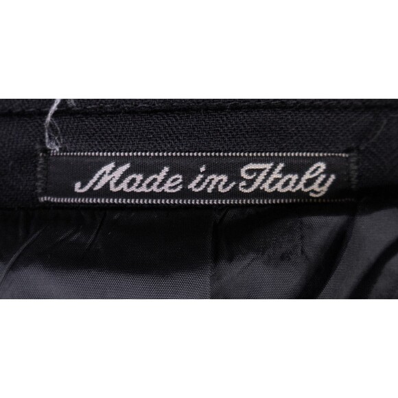 MANI Vintage Sport Coat Men Size 46L/S Herringbone Black 2 Button Wool Blazer - Picture 14 of 15